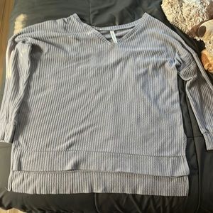 Long sleeved v neck sweater